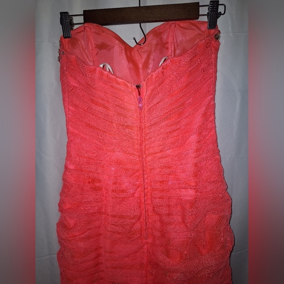 Deb Coral Prom Dress with Jewel Accents - Picture 8 of 8